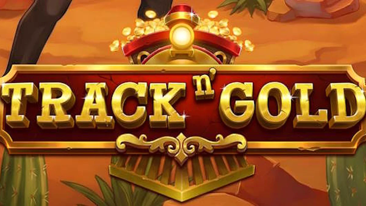 Visual kereta emas klasik dalam permainan slot Track n’ Gold